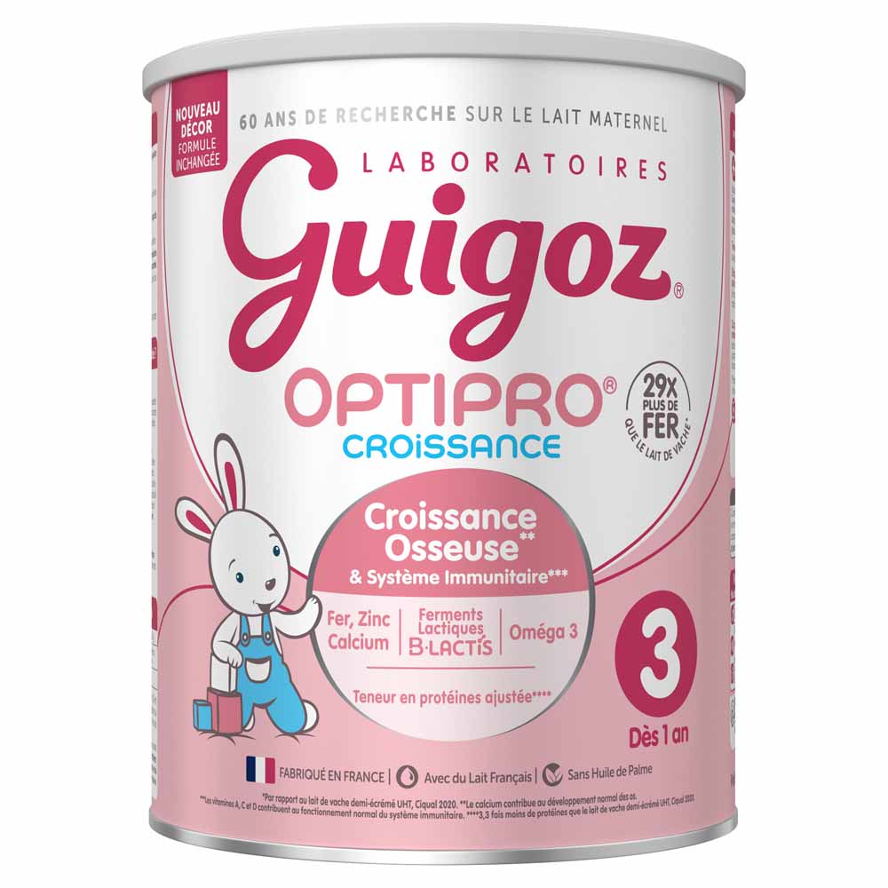 Guigoz Optipro Growth formula 3 powdered milk from 1 year 780 g