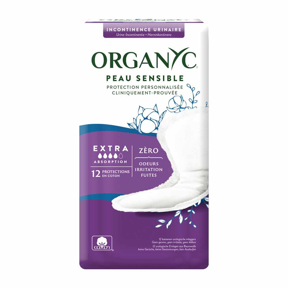 Organyc Extra pads for bladder weakness x12