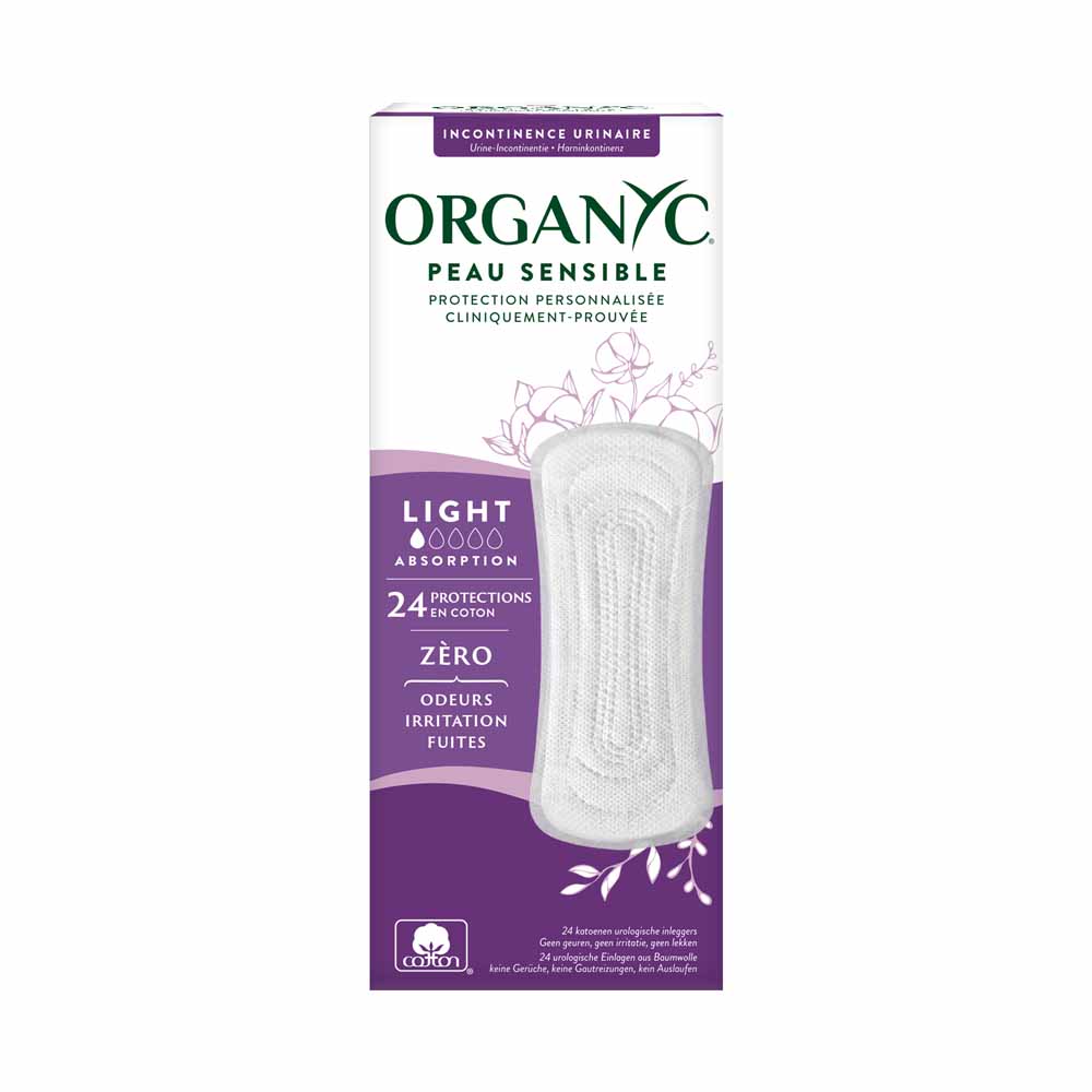 Organyc Slip covers for bladder weakness Mild incontinence x24
