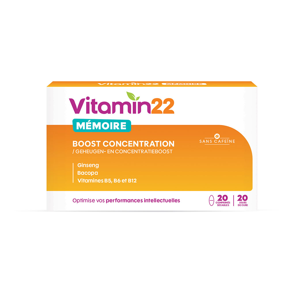 Vitamin'22 Memory Boost Concentration 20 scored tablets
