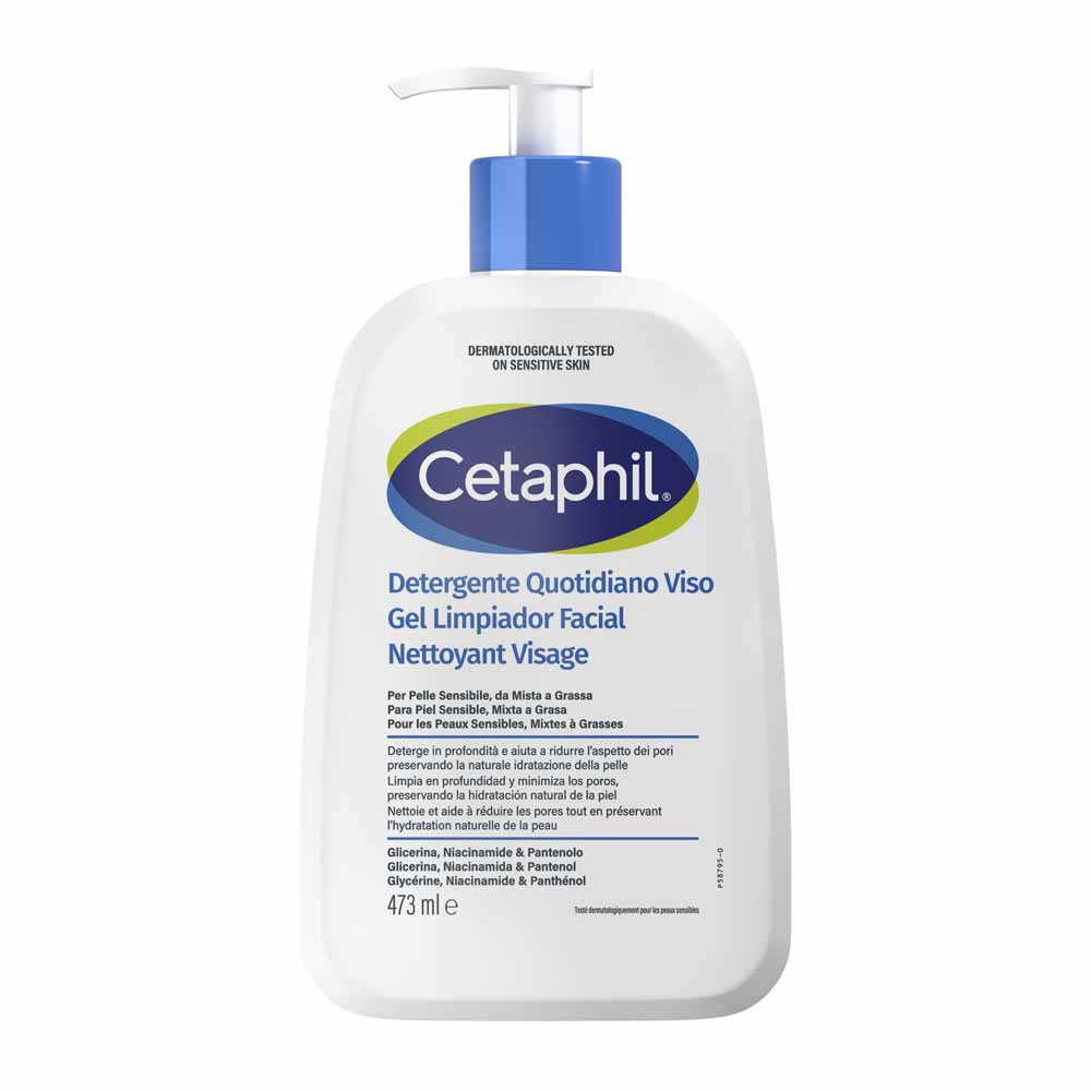Cetaphil Daily Facial Cleanser sensitive combination to oily skin 473 ml