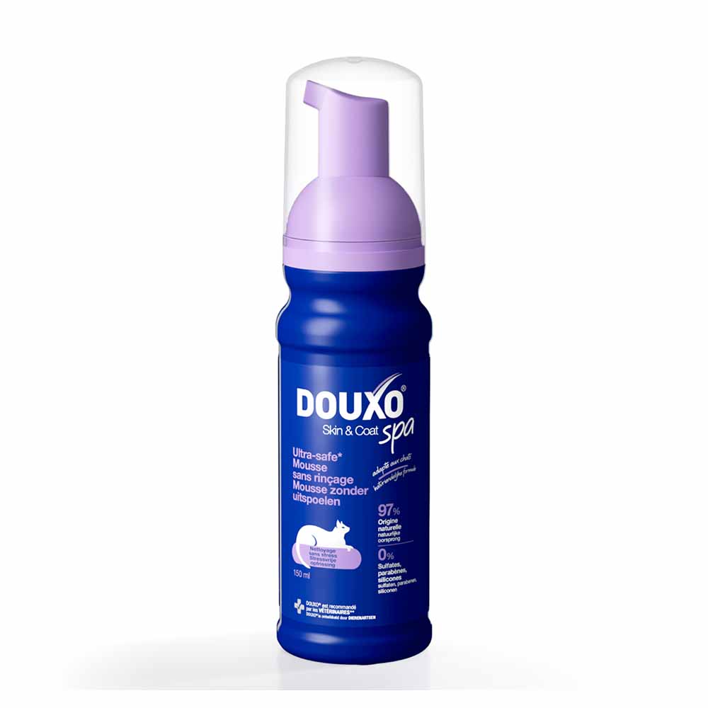 Douxo No-rinse SPA cleansing foam for stress-free cats 150 ml