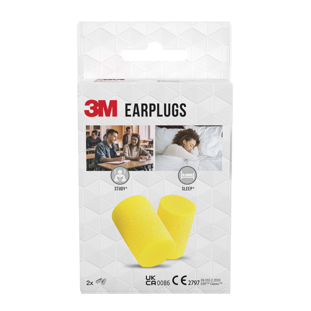 3M Earplugs E-A-R™ Classic™ earplugs 2 paires