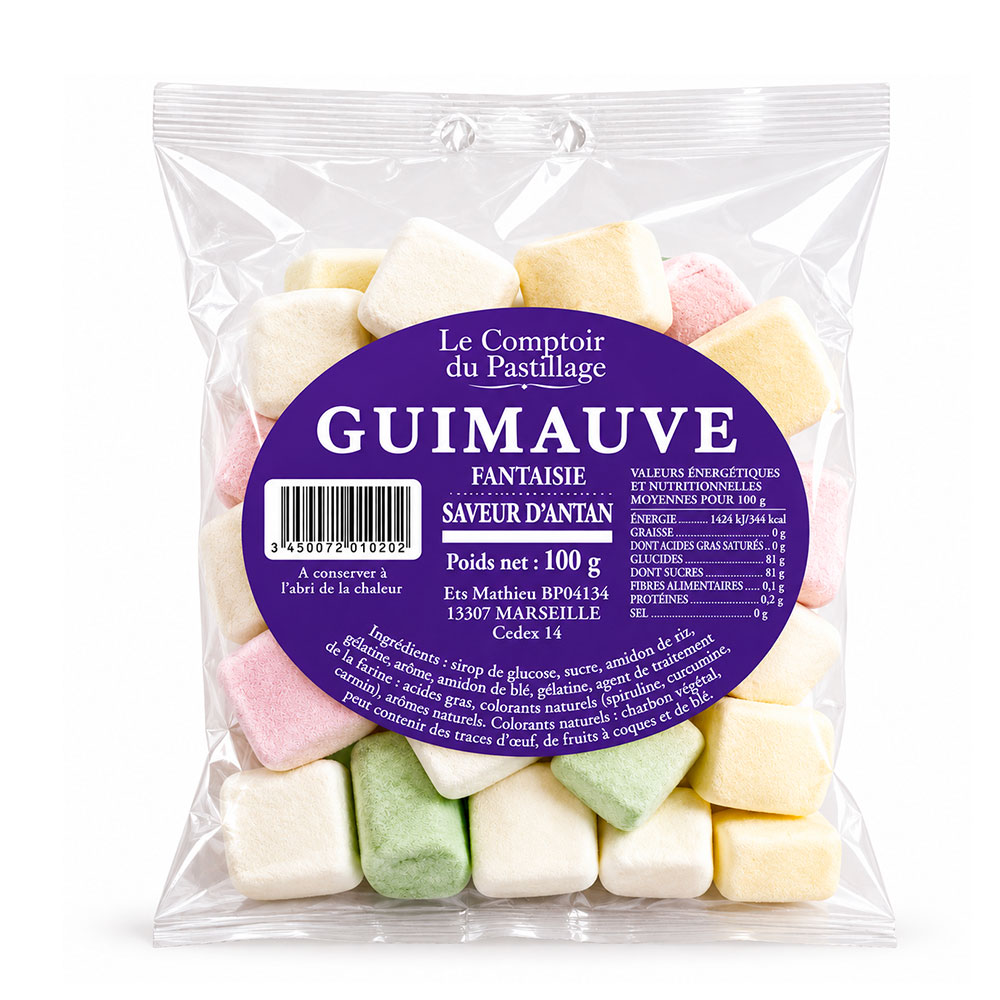 Le comptoir du pastillage Vintage-flavoured marshmallows 100 g