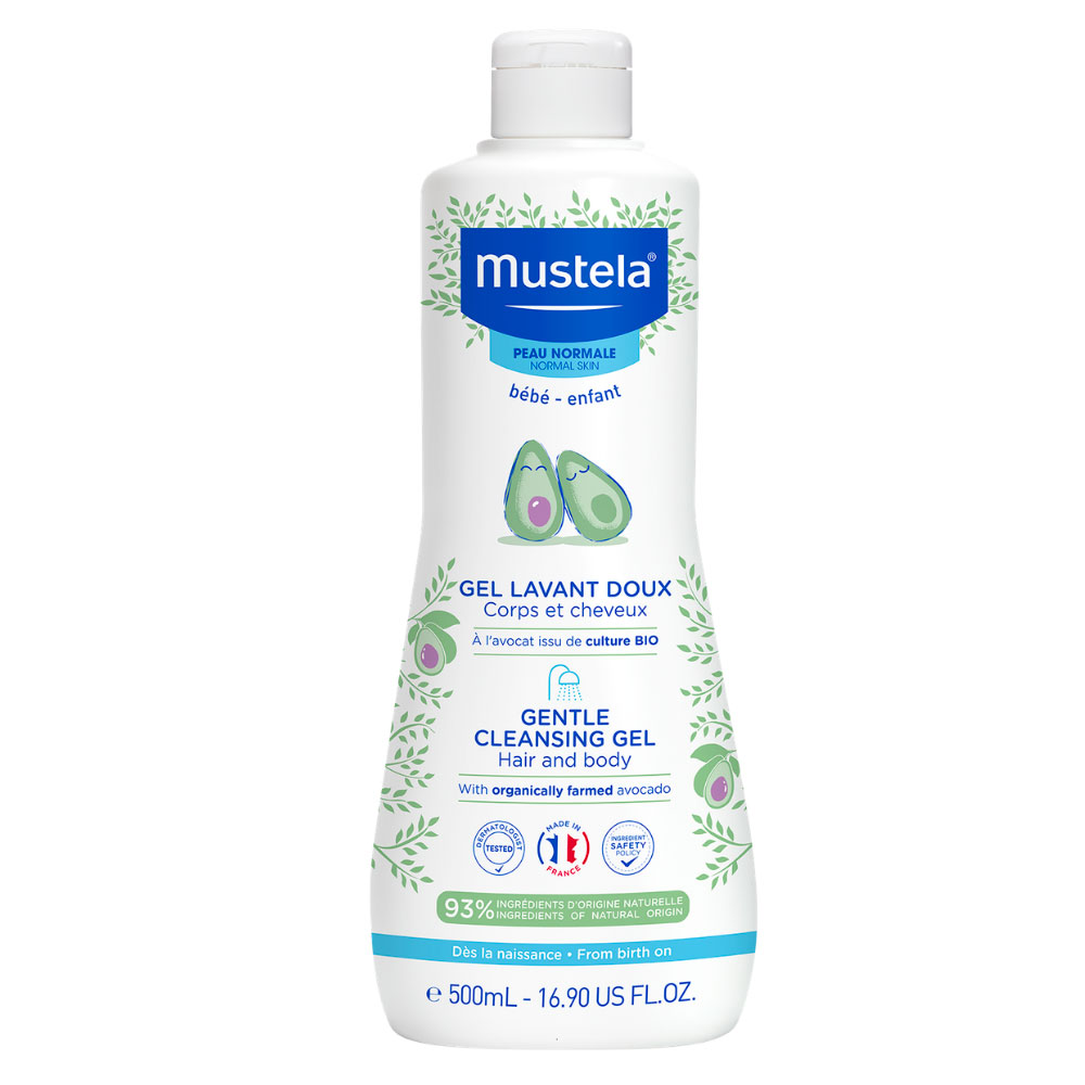 Mustela Gentle Cleansing Body & Hair Gel for Babies Peaux Normales 500ml