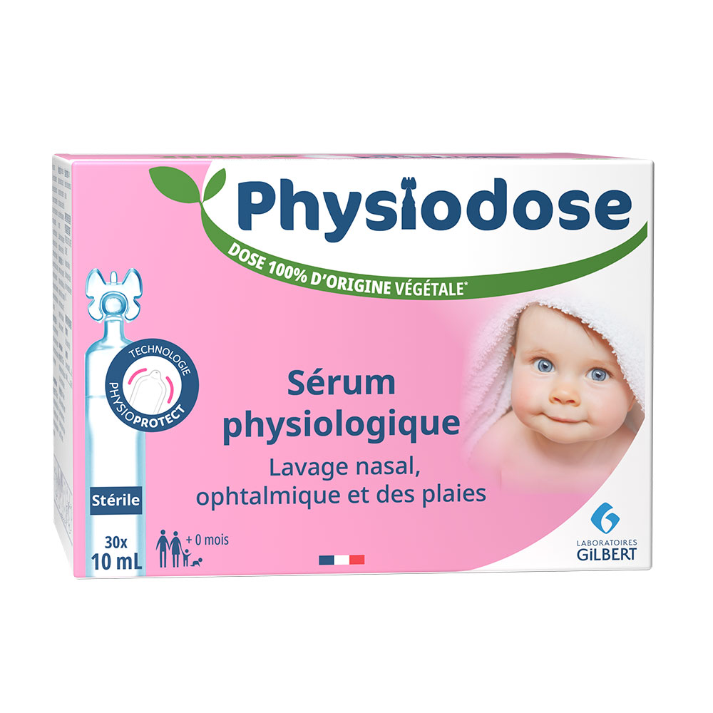 Gilbert Physiodose Sterile saline solution 30 Unidoses de 10ml