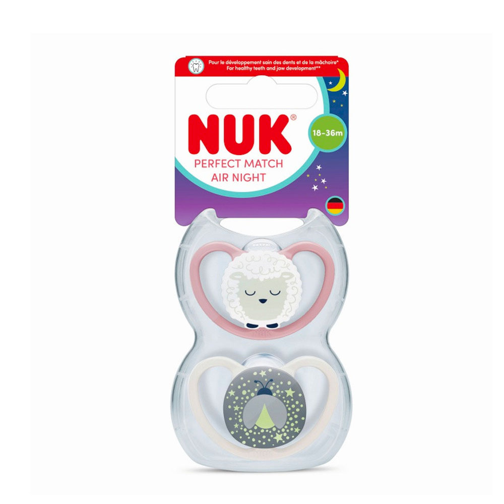 Nuk Perfect Match Night-time physiological teats 18 to 36 months 2 x