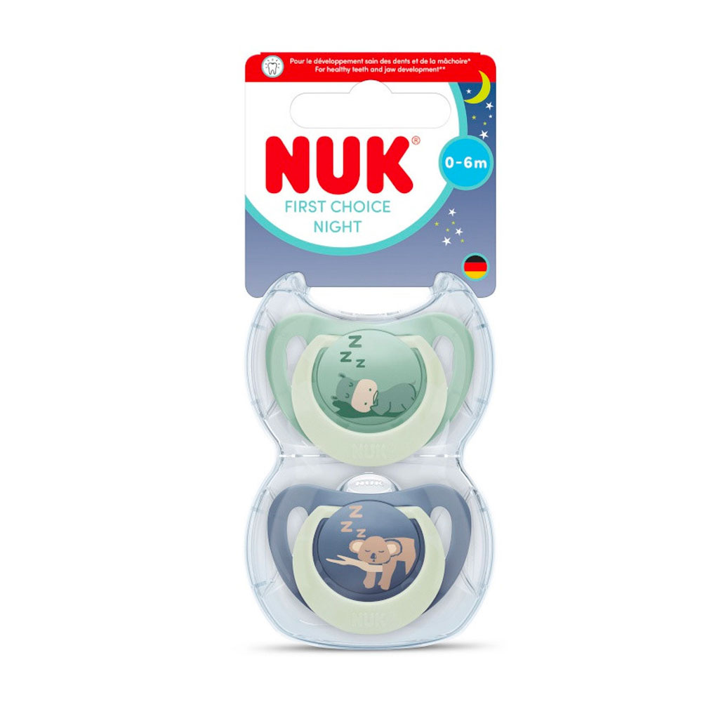 Nuk First Choice Physiological soothers suitable for newborns to 6 months 2 x