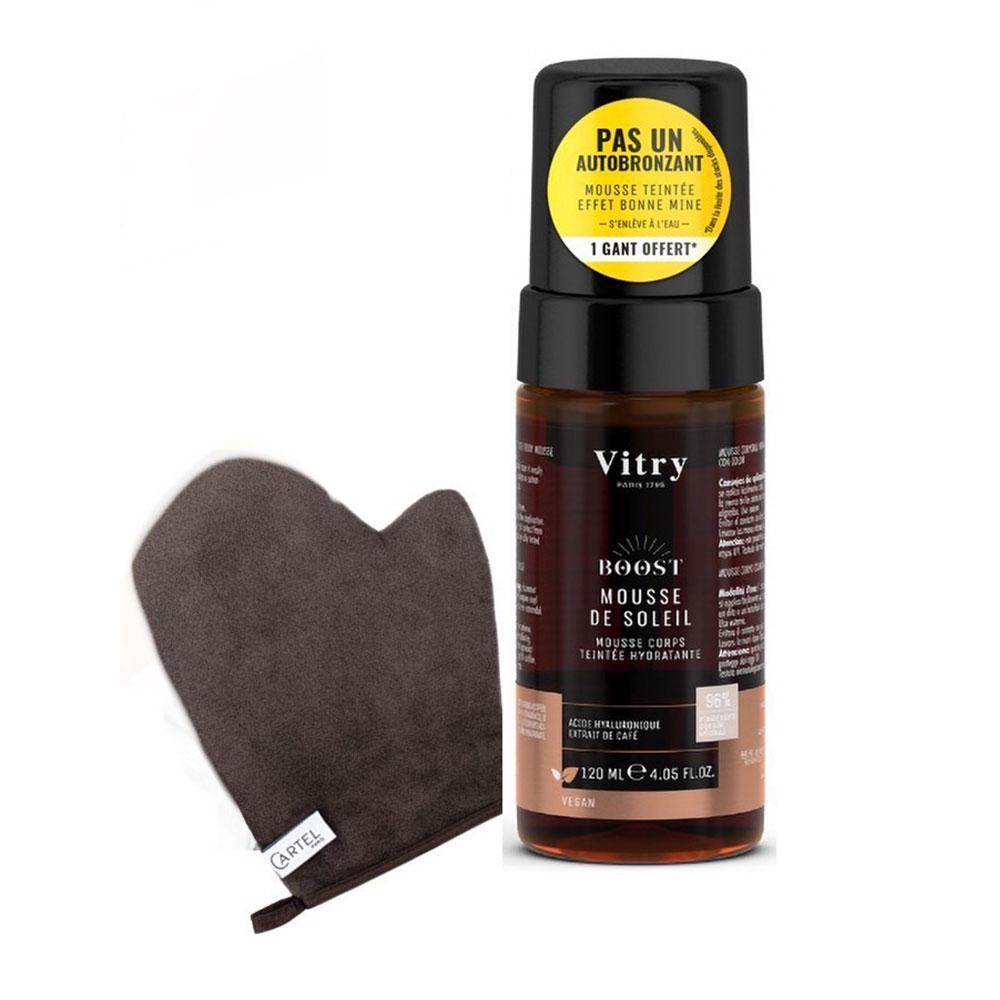 Vitry Boost Sun cream with free glove tinted hydrating 120 ml