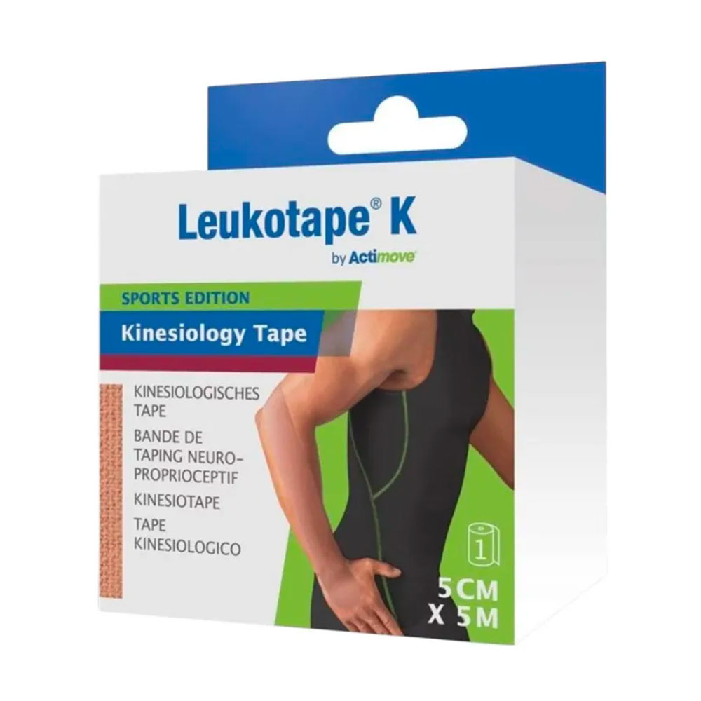 Actimove Leukotape® K elastic adhesive bandage 5mx5cm beige 1 unit