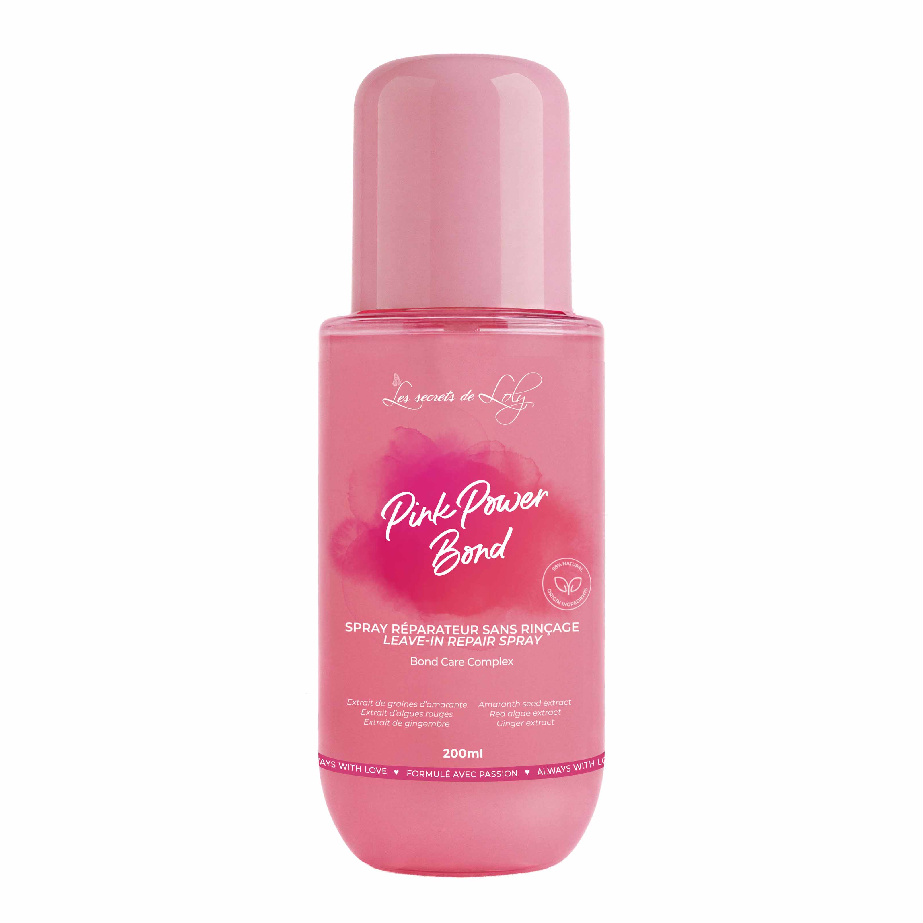 Les Secrets de Loly Pink Power Bond Repair No-Rinse Spray 200 ml