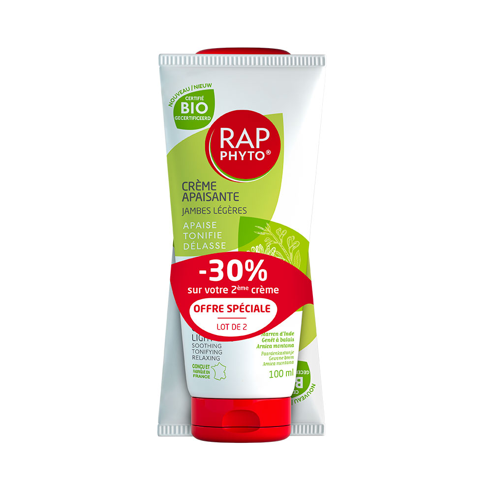 Rap Phyto Soothing light legs certified organic cream 2 x 100 ml