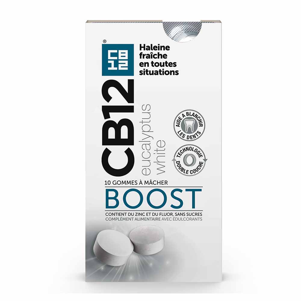 Cb12 Boost White Fresh Breath & Whitening Chewing Gums 10 units