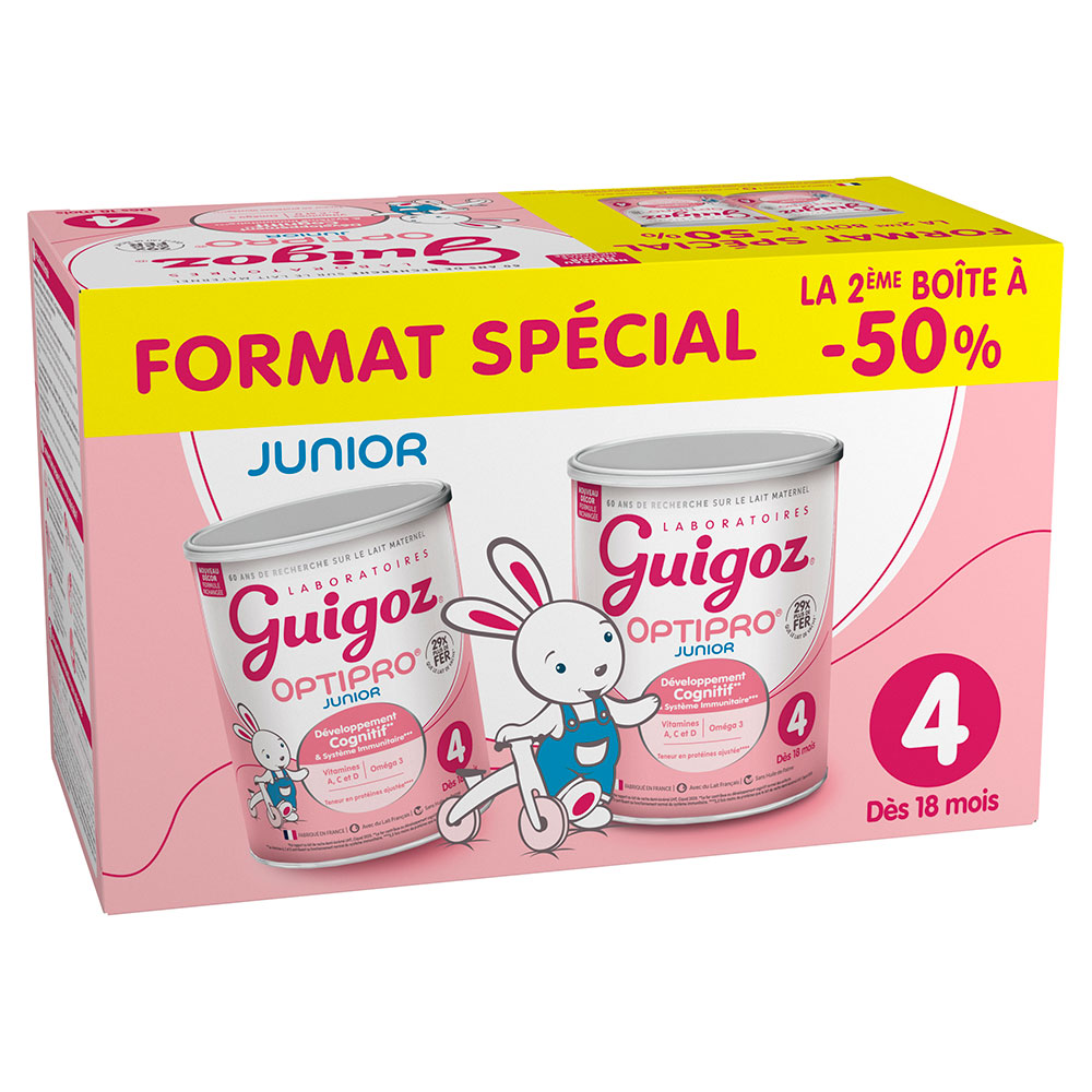 Guigoz Optipro Junior powdered milk from 18 months 2 x 900 g