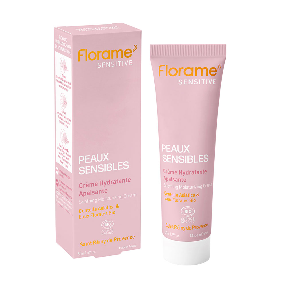 Florame Organic soothing moisturising cream for sensitive skin 50 ml