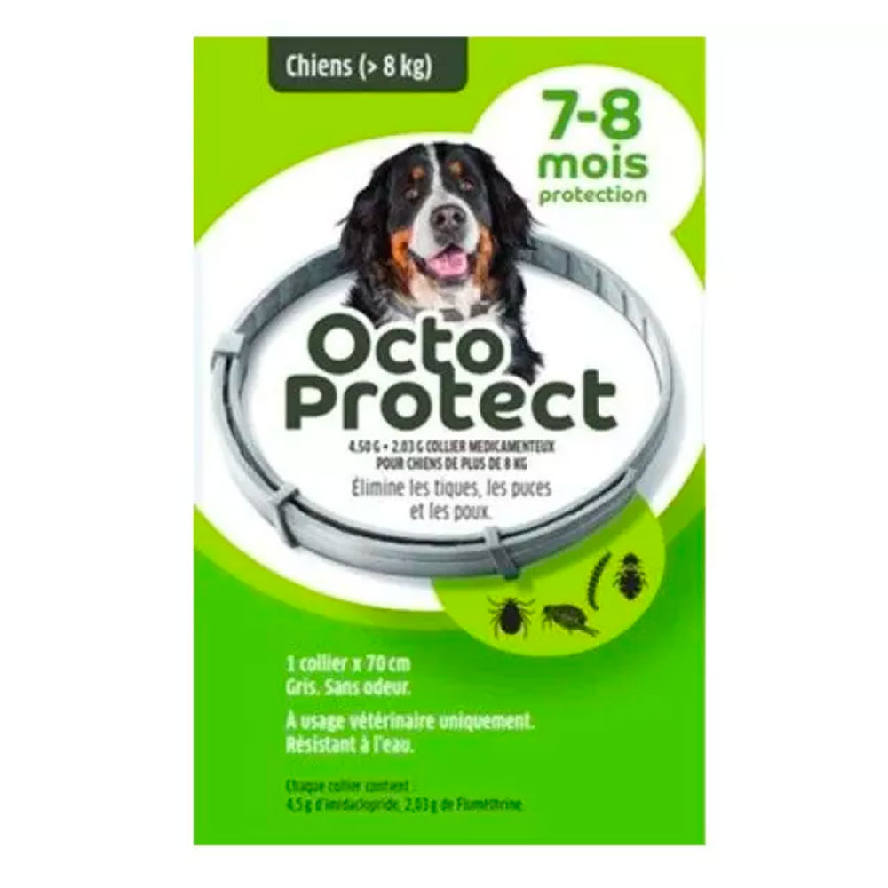 OctoProtect Large dog tick flea lice collar 1 x