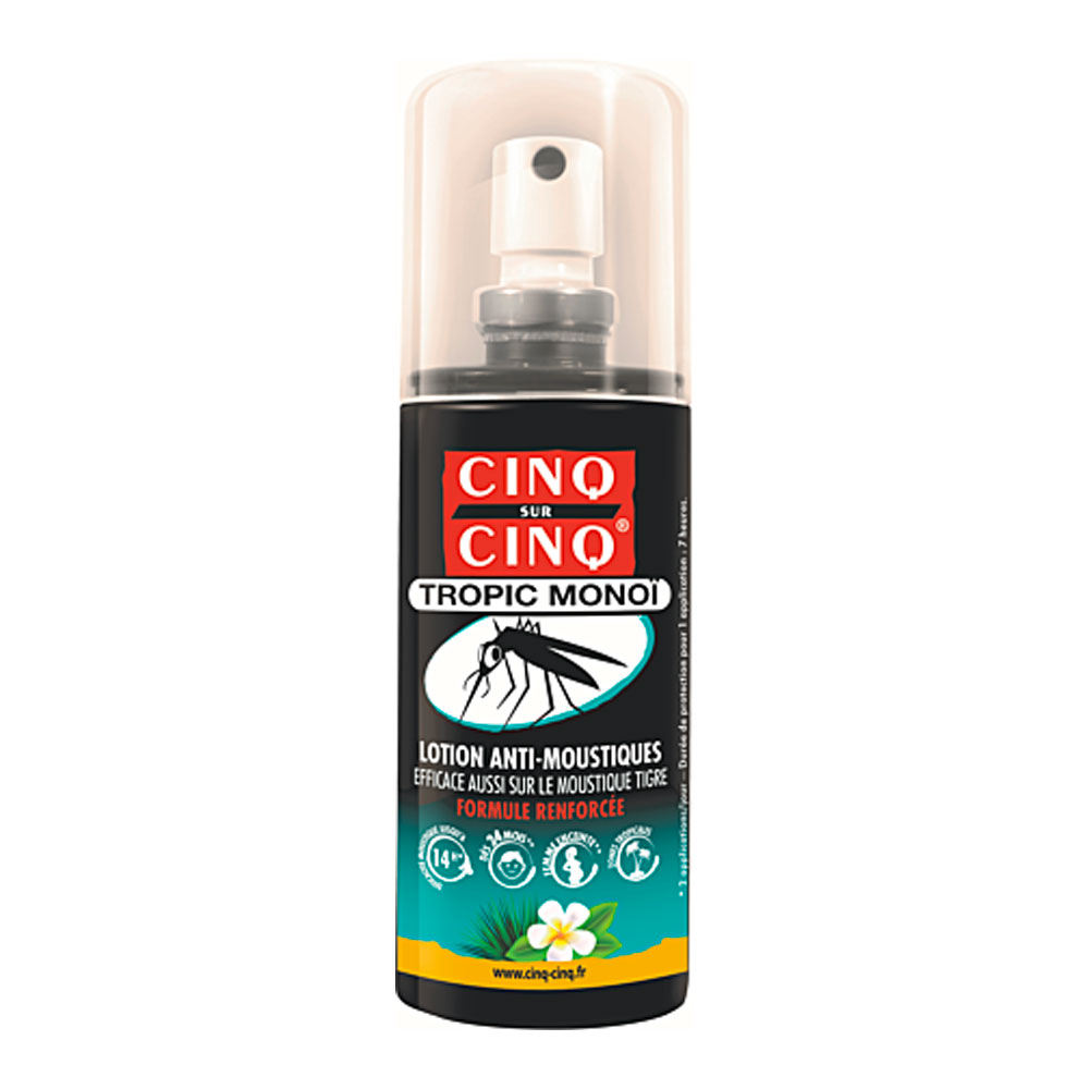 Cinq Sur Cinq Tropic lotion anti-mosquitoes monoï 75 ml