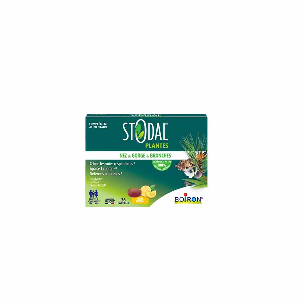 Boiron Stodal lemon flavour pastilles 36 pastilles