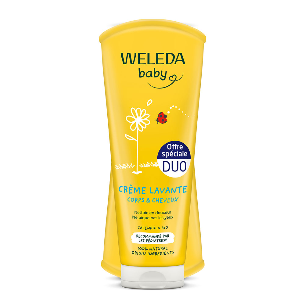Weleda Calendula Baby Body and Hair Wash 2 x 200 ml