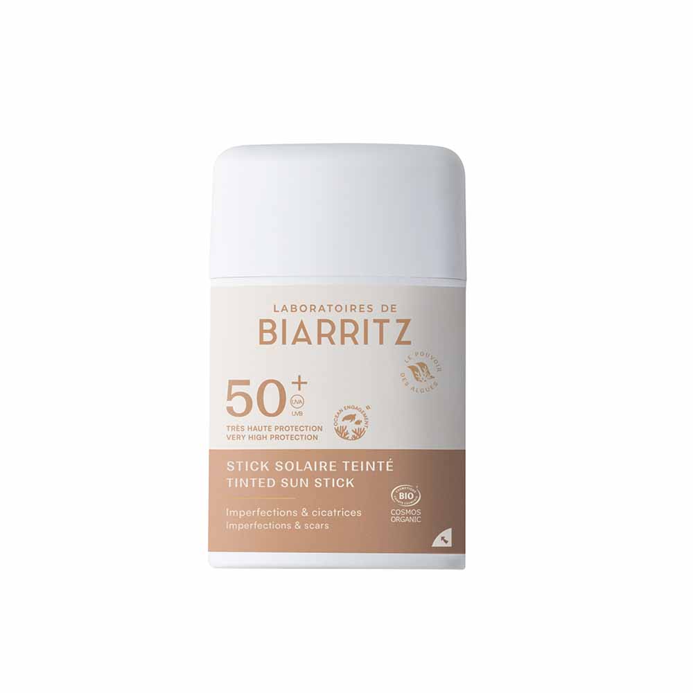 Laboratoires De Biarritz Sun care Tinted Stick SPF50+ Organic blemishes and scars 9 g