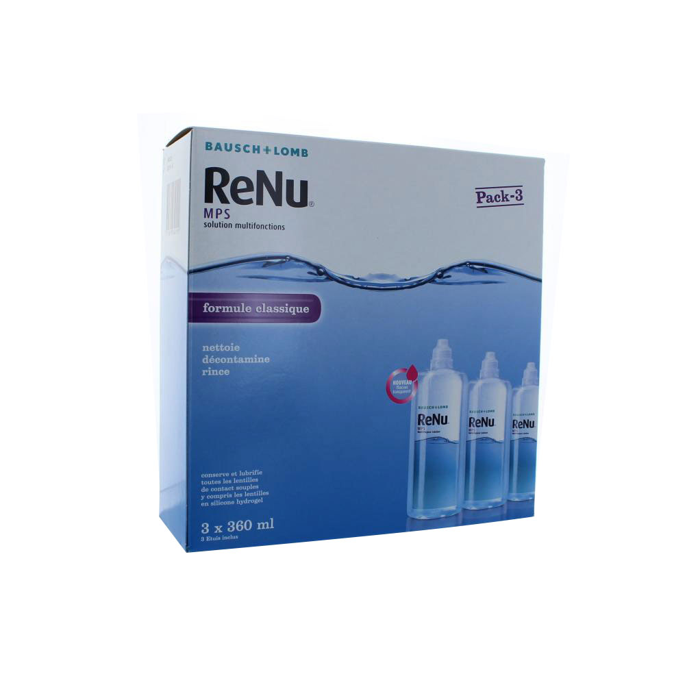 Bausch&Lomb Renu Renu Mps Multi-purpose Solution Classic Formula 3 X 360ml