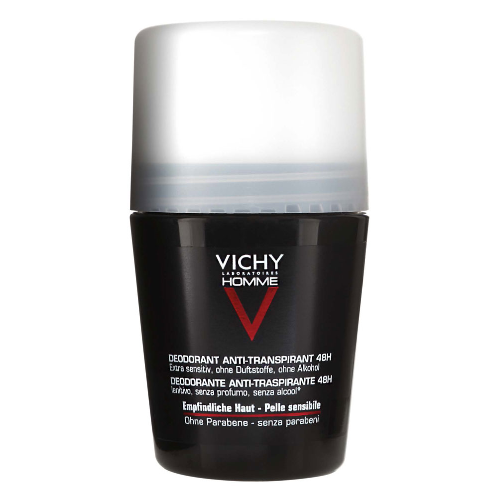 Vichy Man Roll On Deodorant Sensitive Skin 48h 50 ml