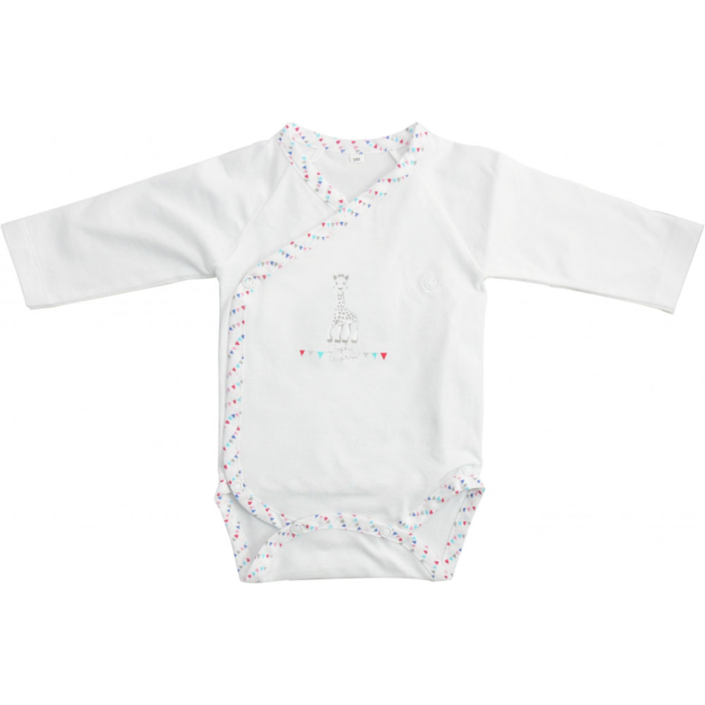 Mayo Parasol Mayoparasol Sophie La Girafe un Dimanche A Paris&quot; Boy Body Long Sleeves White/gray + Starter Kit