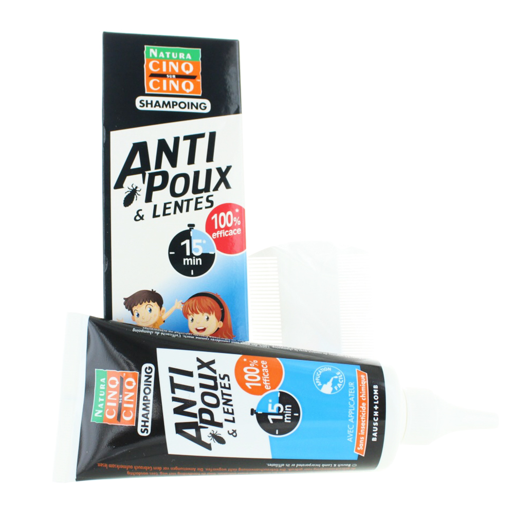 Cinq Sur Cinq Anti Lice And Nits Shampoo + Applicator 100ml