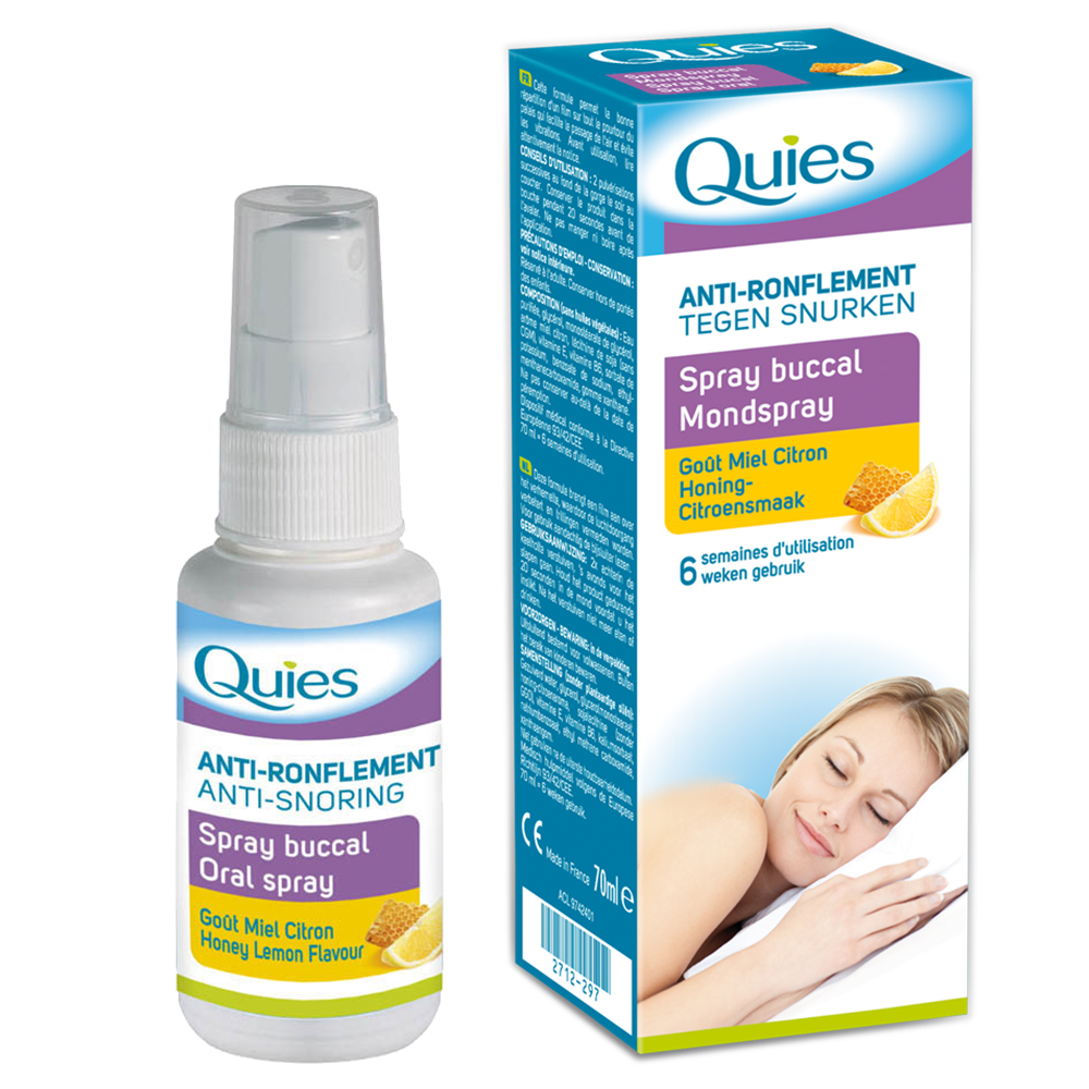 Quies Anti-snoring honey lemon oral spray 70 ml