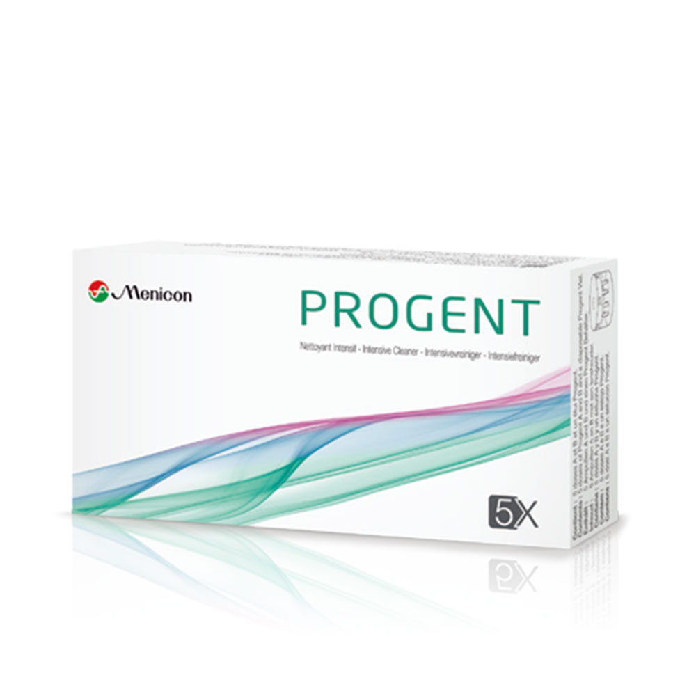 Menicon Progent Deproteinising and disinfecting solution 5 A doses + 5 B doses
