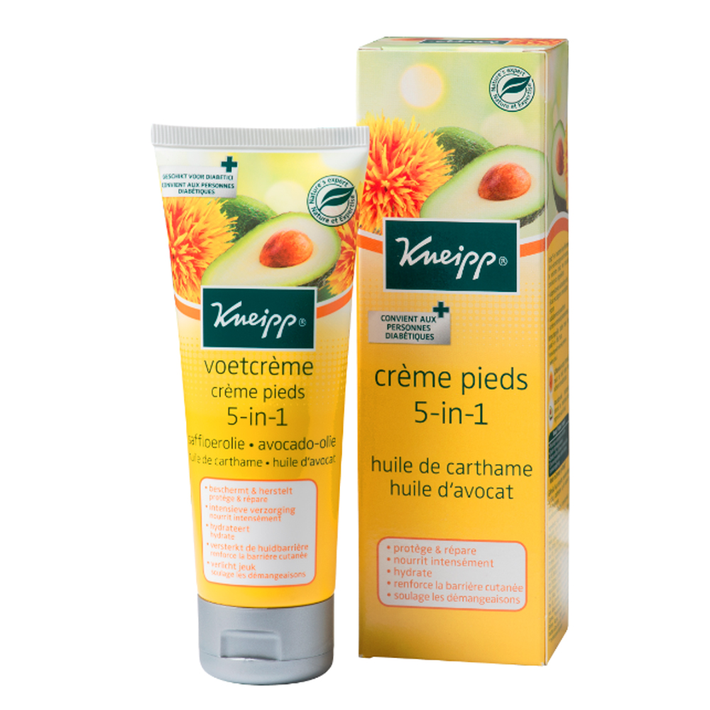 Kneipp Safflower Oil And Avocado Oil 5-in-1 Foot Cream 75ml