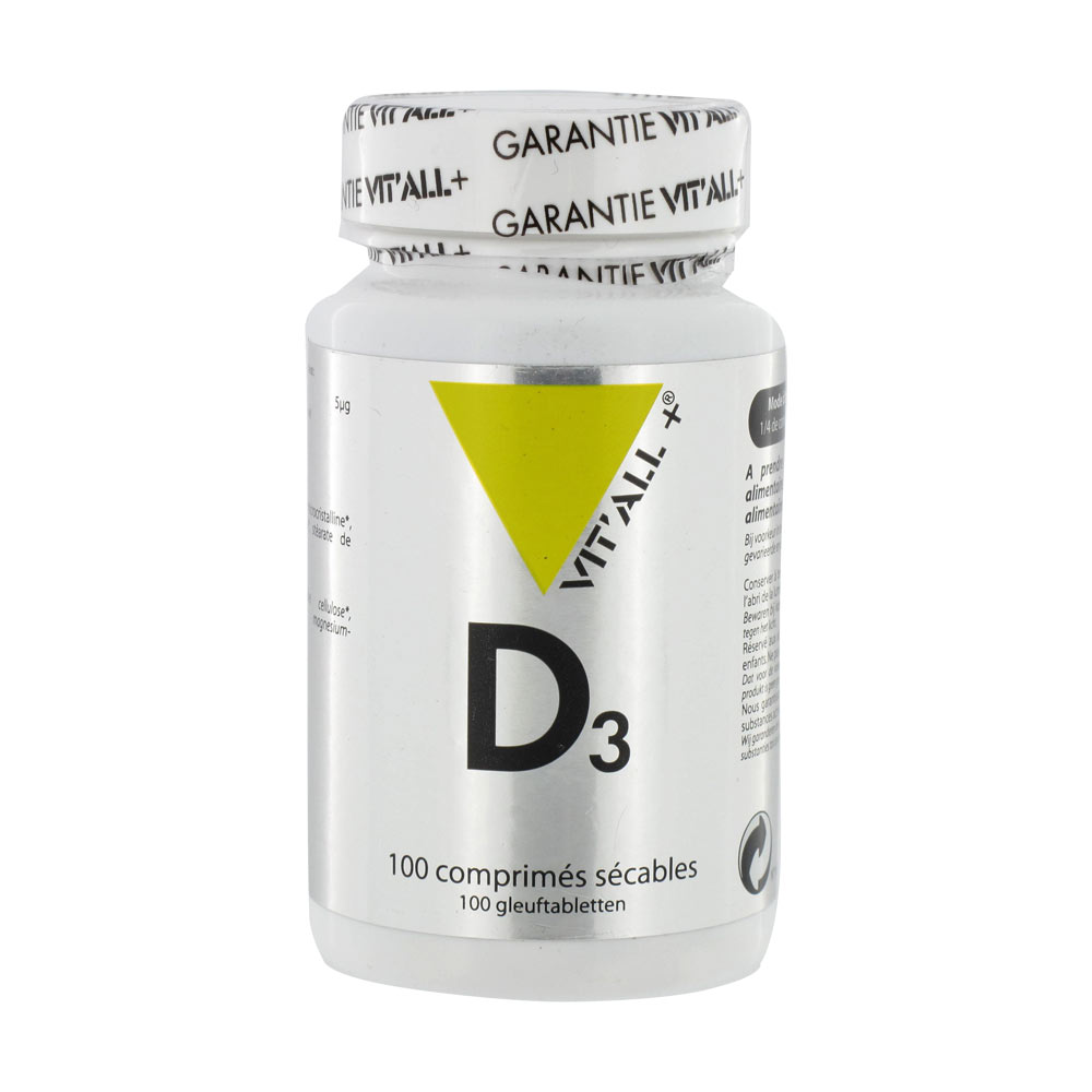 Vit'All+ Vitamin D3 20µg 100 tablets