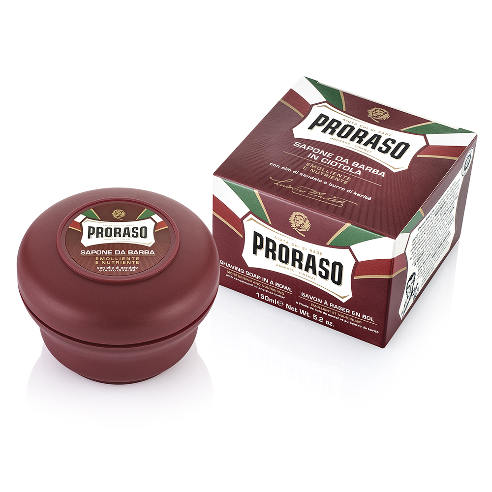 Proraso Emollient Beard Soap In A Bowl Red Line 150 ml