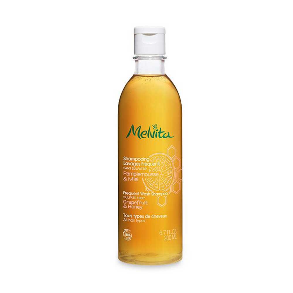 Melvita Bio Frequent Wash Shampoo Sulfate Free Grapefruit And Honey 200ml