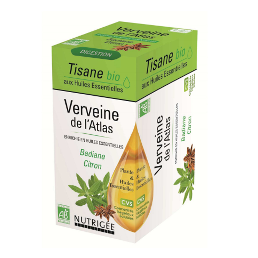 Nutrigée Herbal Tea Verbena From The Atlas Bioes 20 Sachets