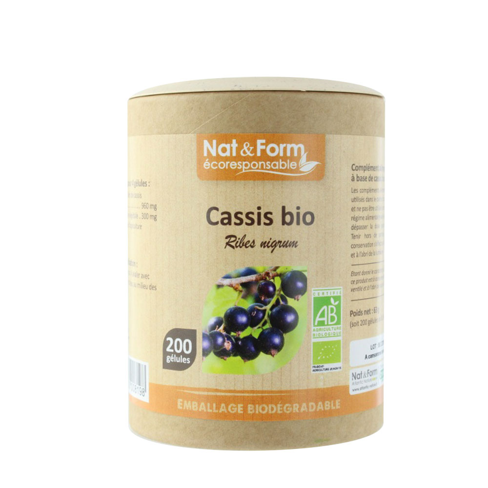 Nat&Form ORGANIC CASSIS 200 capsules
