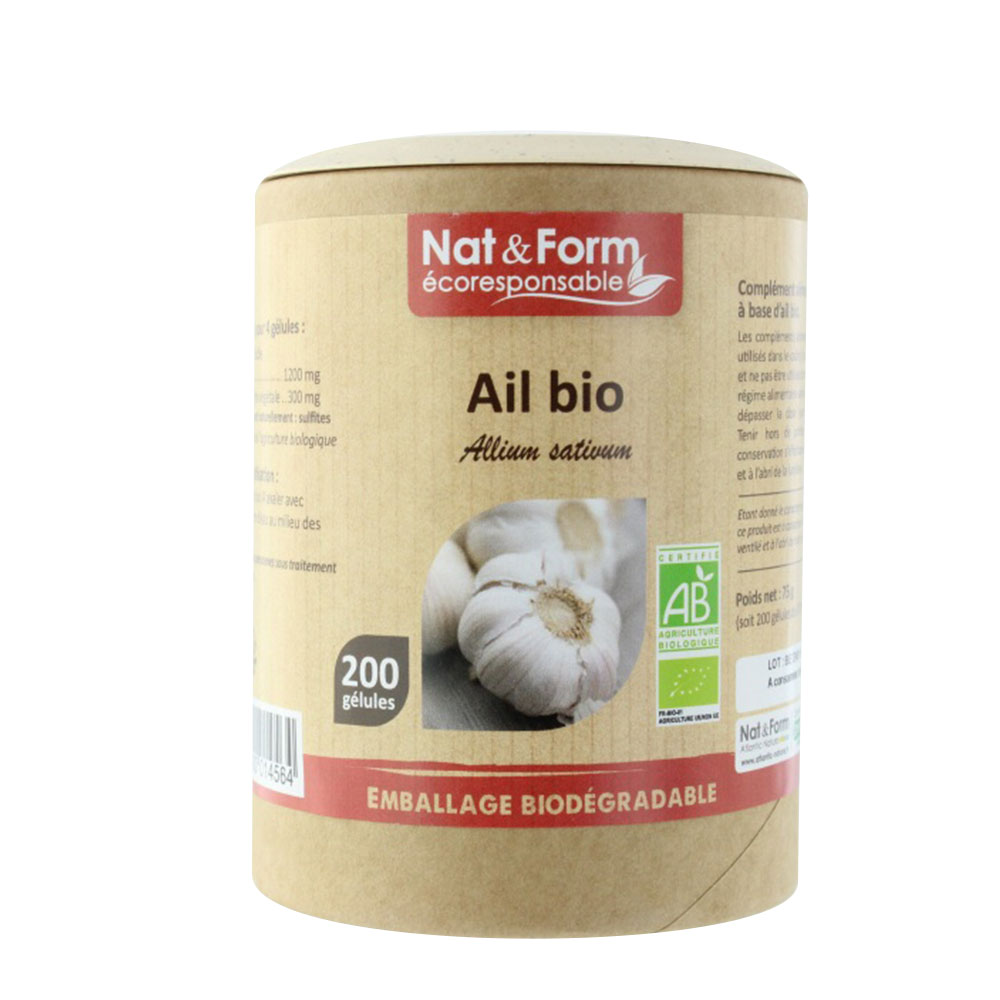 Nat&Form ORGANIC GARLIC 200 capsules