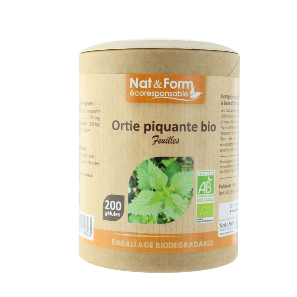 Nat&Form Nettle Leaf Bioes 200 Vegetable Gelules