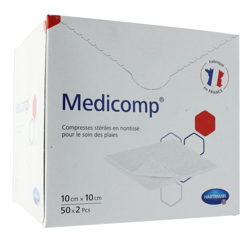 Hartmann Medicomp Non-woven Sterile Bandages 10cmx10cm 50x2