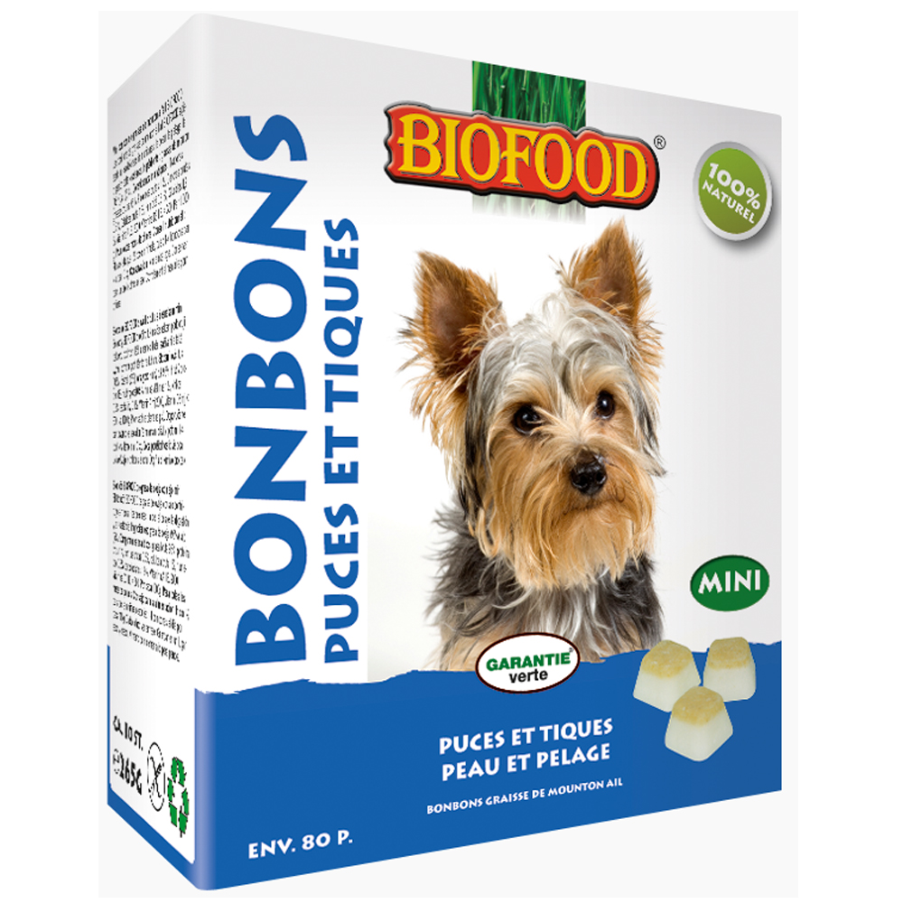 Biofood BF Petfood Flea And Tick Repellent Doggy Treats With Mutton Suet X 80