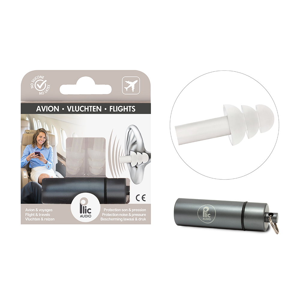 Plic Audio Ear Plugs Special Aircraft 1 Pair Paire Réutilisable