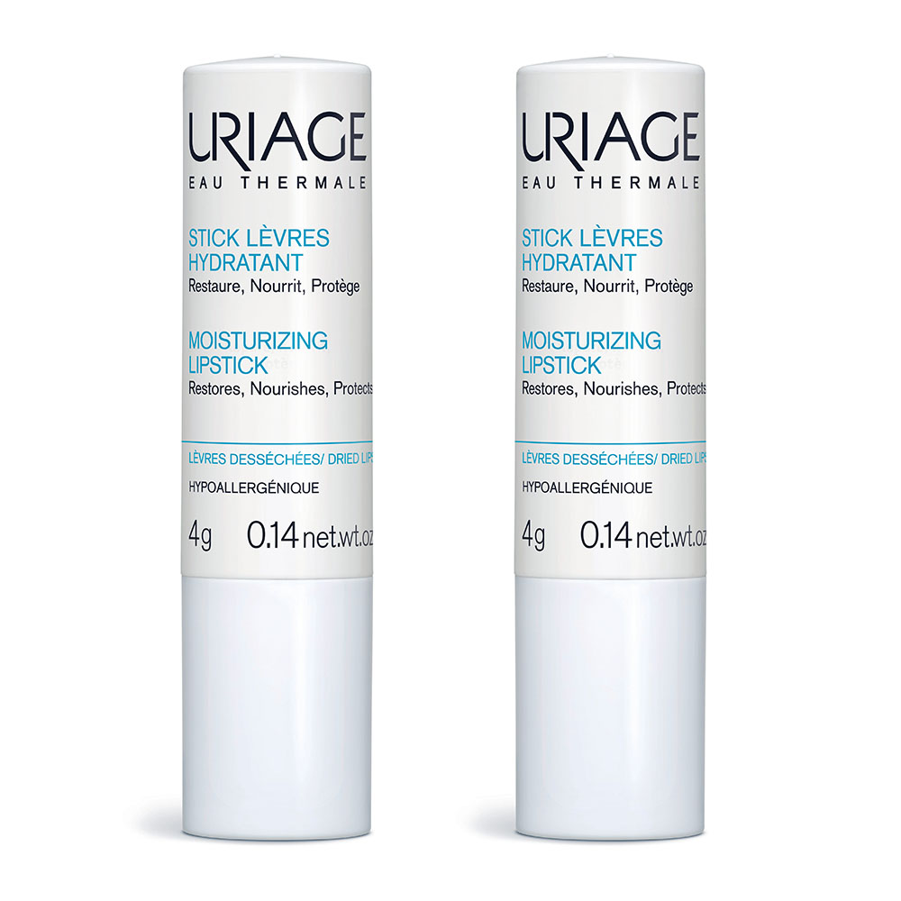 Uriage Thermal water and hydration Moisturizing Lipstick 2 X 2x4g