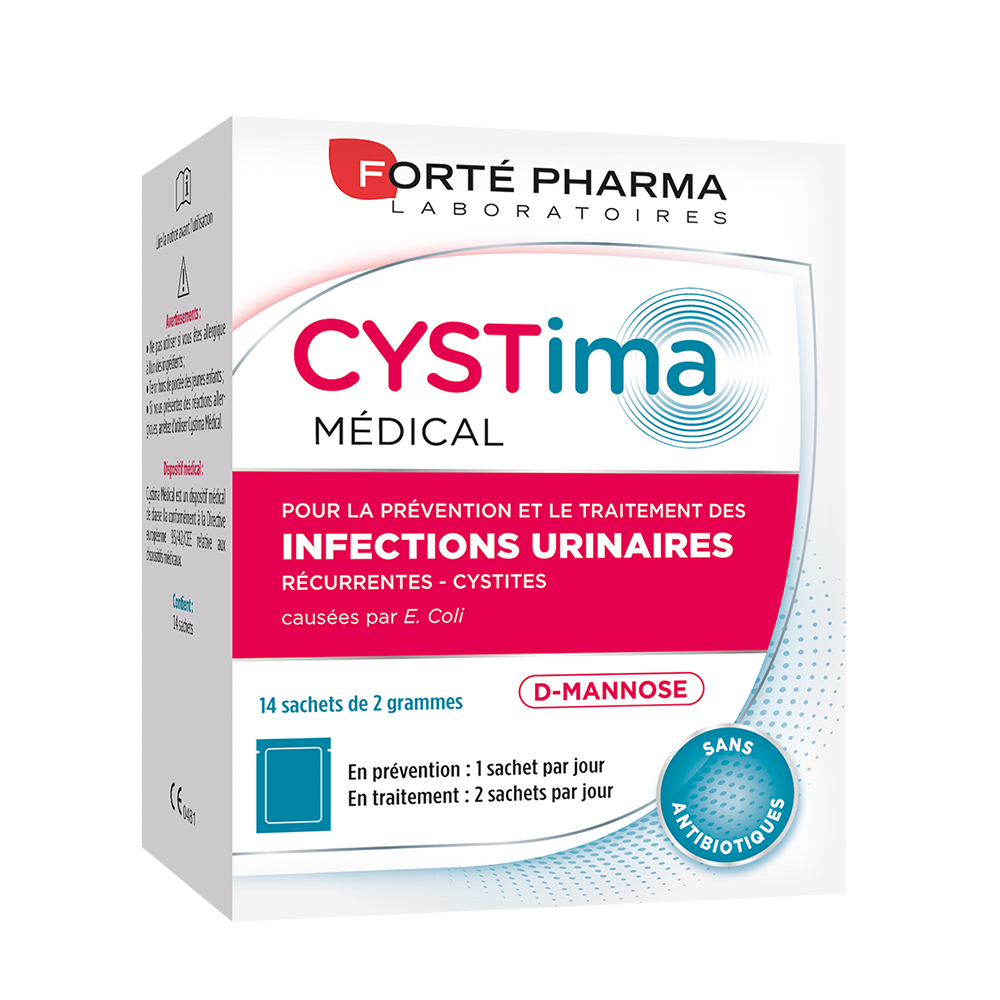 Forté Pharma Cystima Urinary Tract Infections D-Mannose 14 sachets