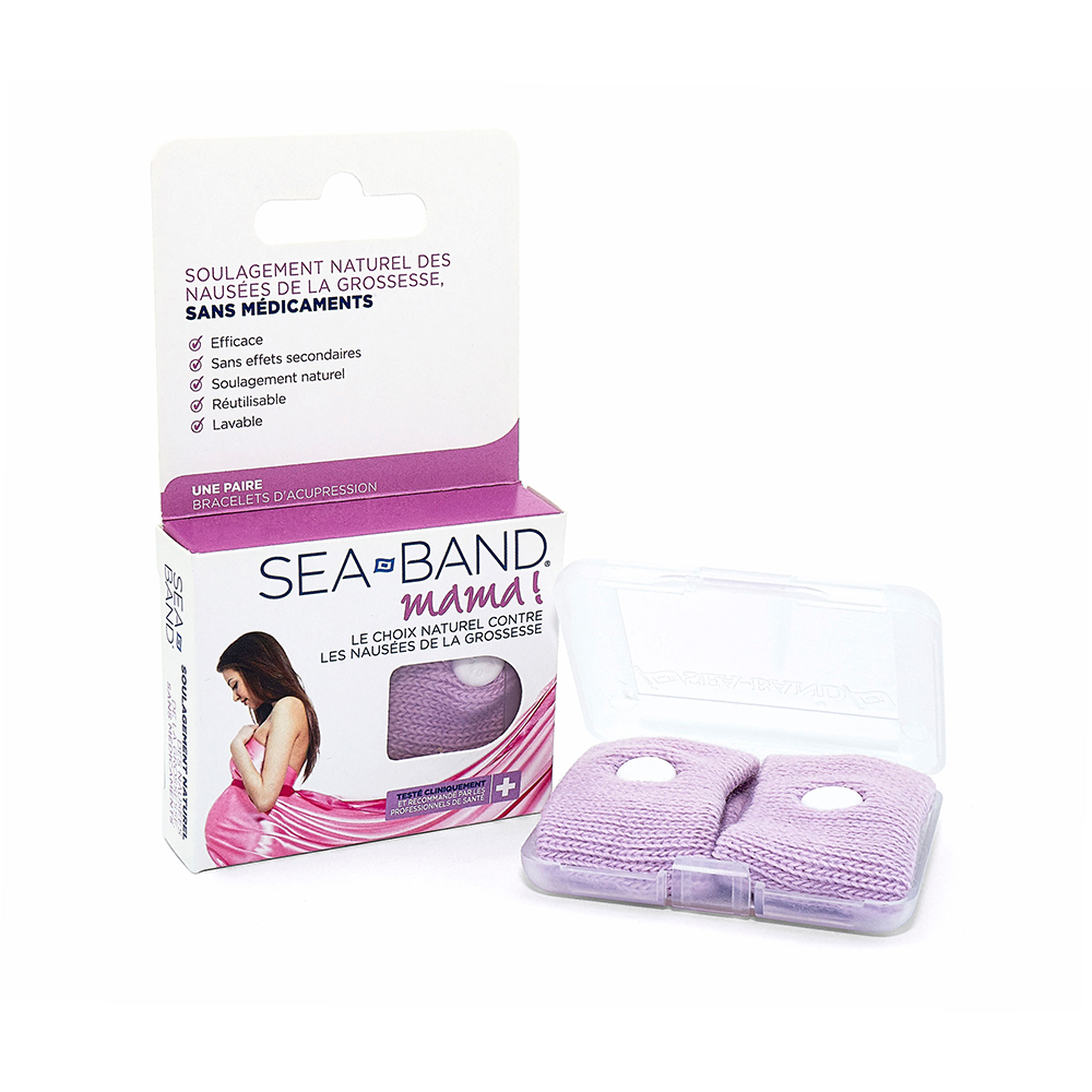 Seaband Mama acupressure anti-nausea pregnancy bracelets 2 x