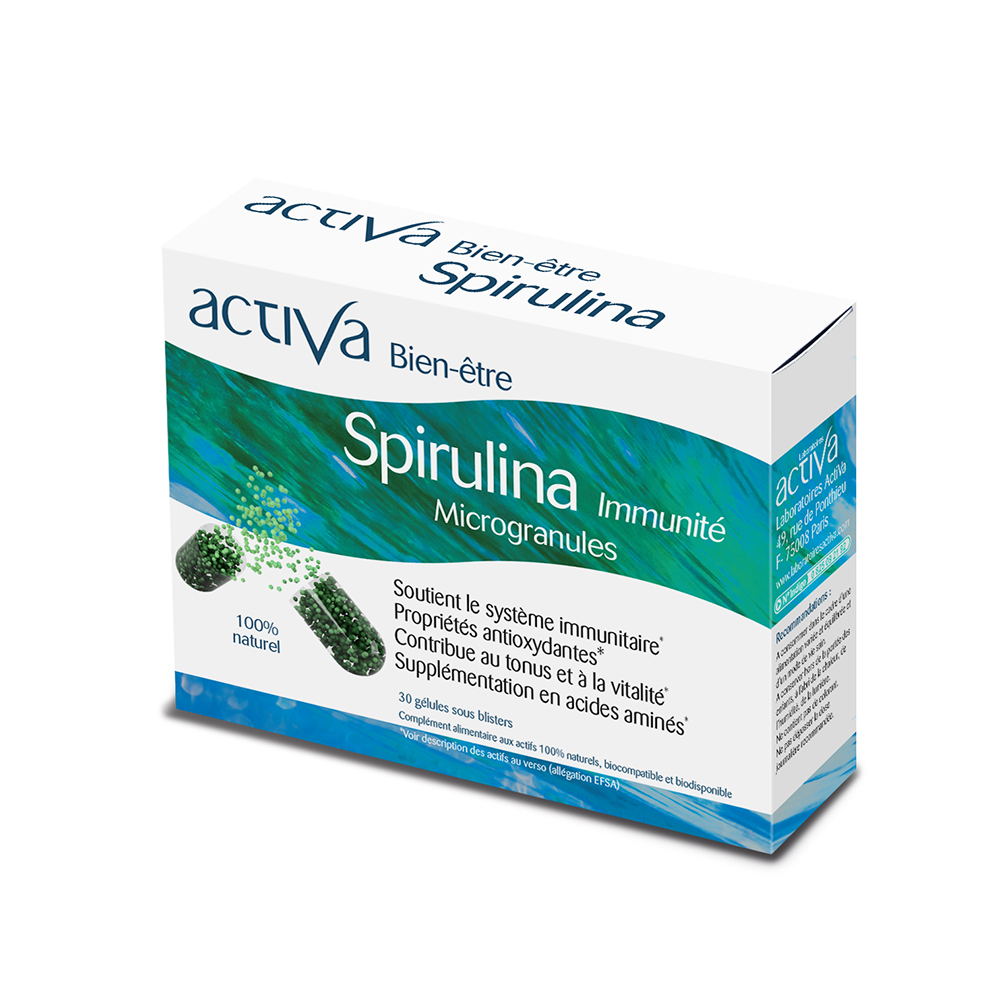 Activa Bien Etre Spirulina X 30 Capsules