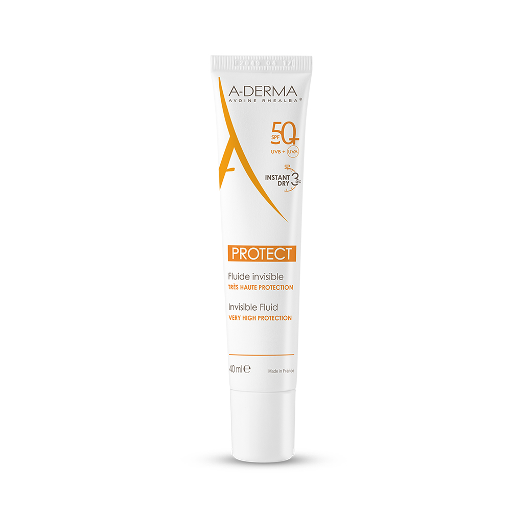A-Derma Protect Invisible Fluid Spf50+ Sensitive Combination & Oily Skin 40ml
