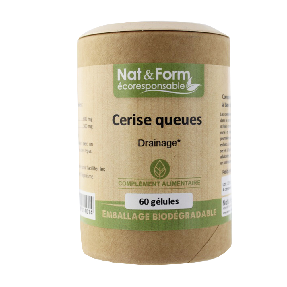 Nat&Form Organic Cherry Stalks 60 Capsules Draining Nat&form