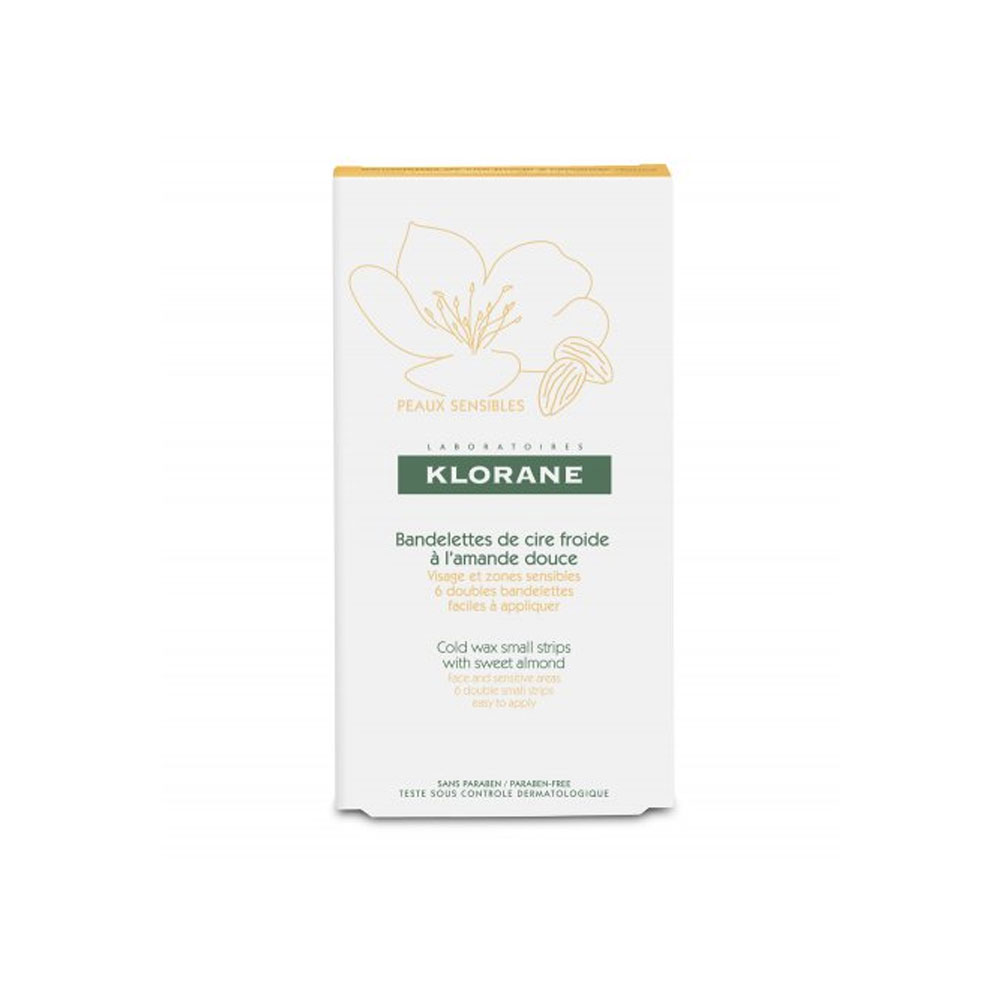 Klorane Sweet Almond 6 Wax Strips With Sweet Almond x6