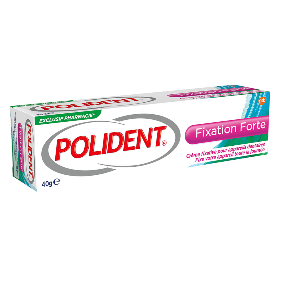 Polident Creme Fixative Pour Appareils Dentaires Strong Fixation 40g