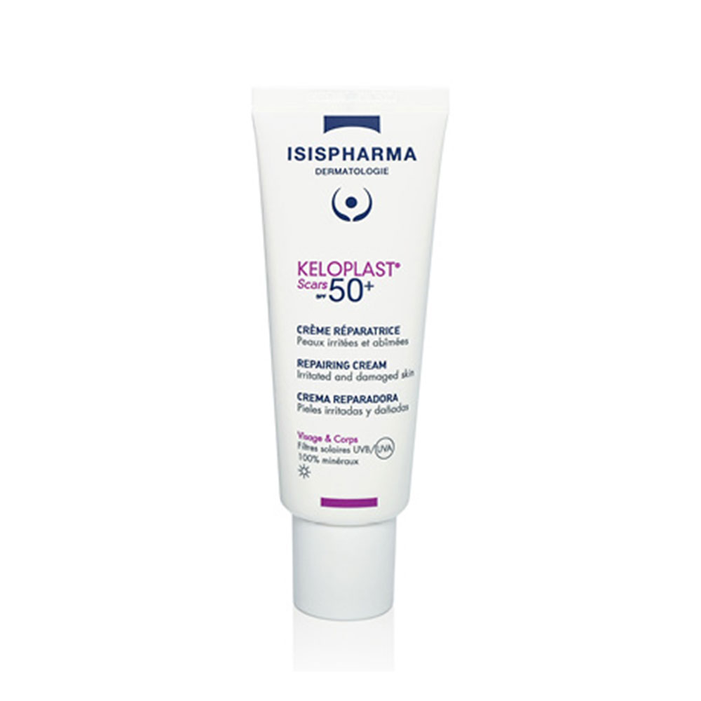Isispharma Keloplast Scars Protective Repairing Cream Spf50+ For Irritated And Damaged Skin 40ml